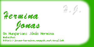 hermina jonas business card