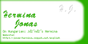 hermina jonas business card